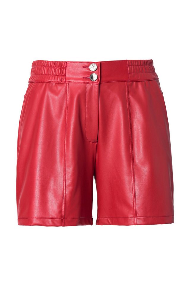 MIAMODA Funktionshose Shorts weites Bein Lederoptik