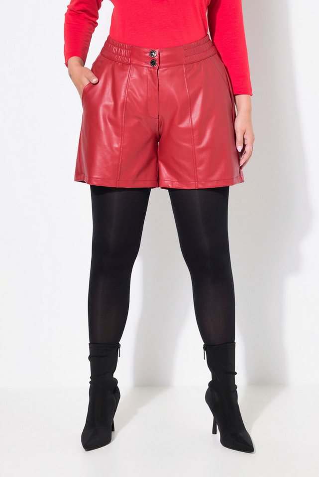 MIAMODA Funktionshose Shorts weites Bein Lederoptik Bild 3