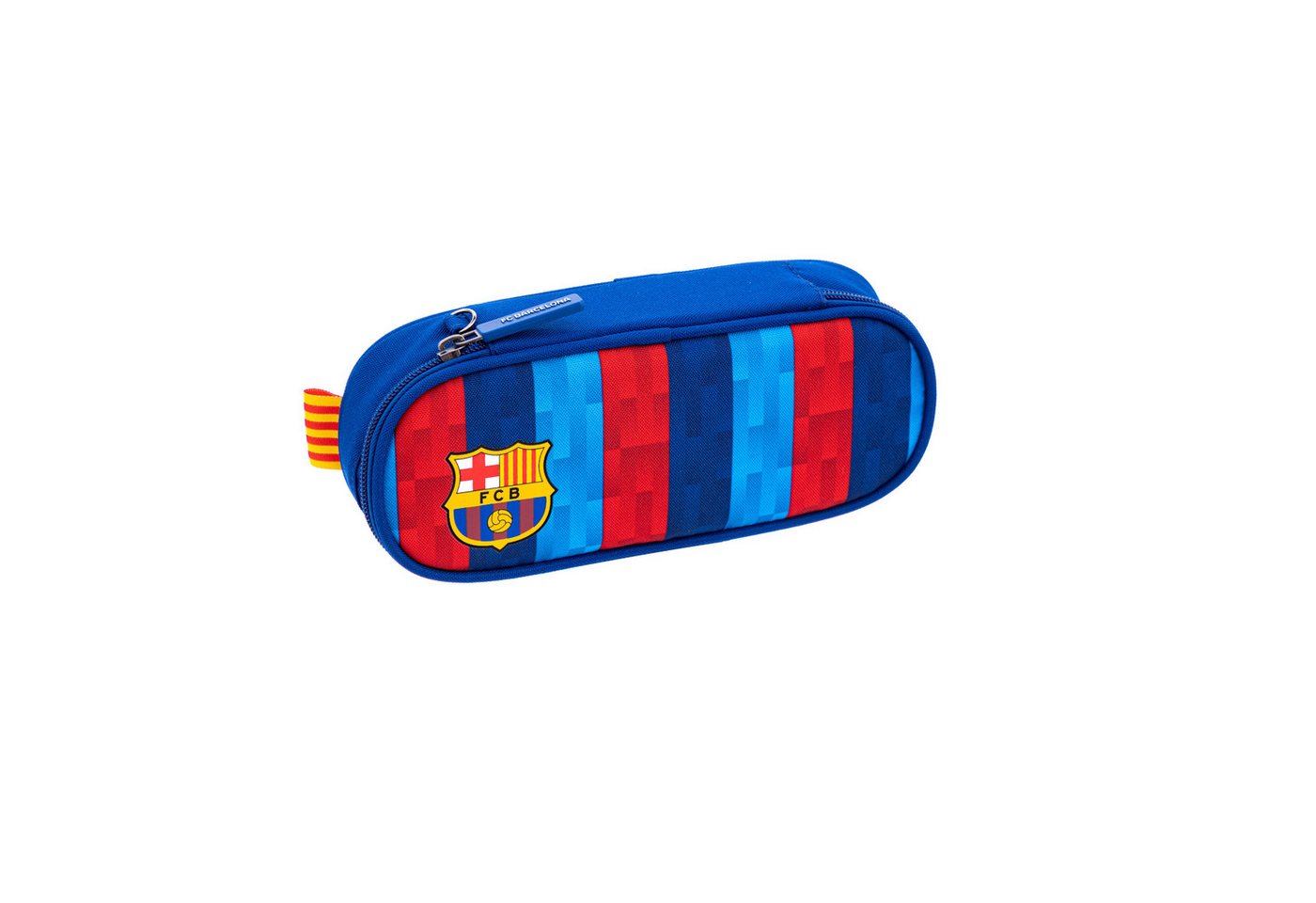 GOLDKIDS Schulranzen für Jungen und Mädchen, 7er-Set - (Schul-Rucksack für, 1-tlg., Kinder mit Schlampermäppchen), Schuhbeutel Trinkflasche und Brotdose- FC Barcelona