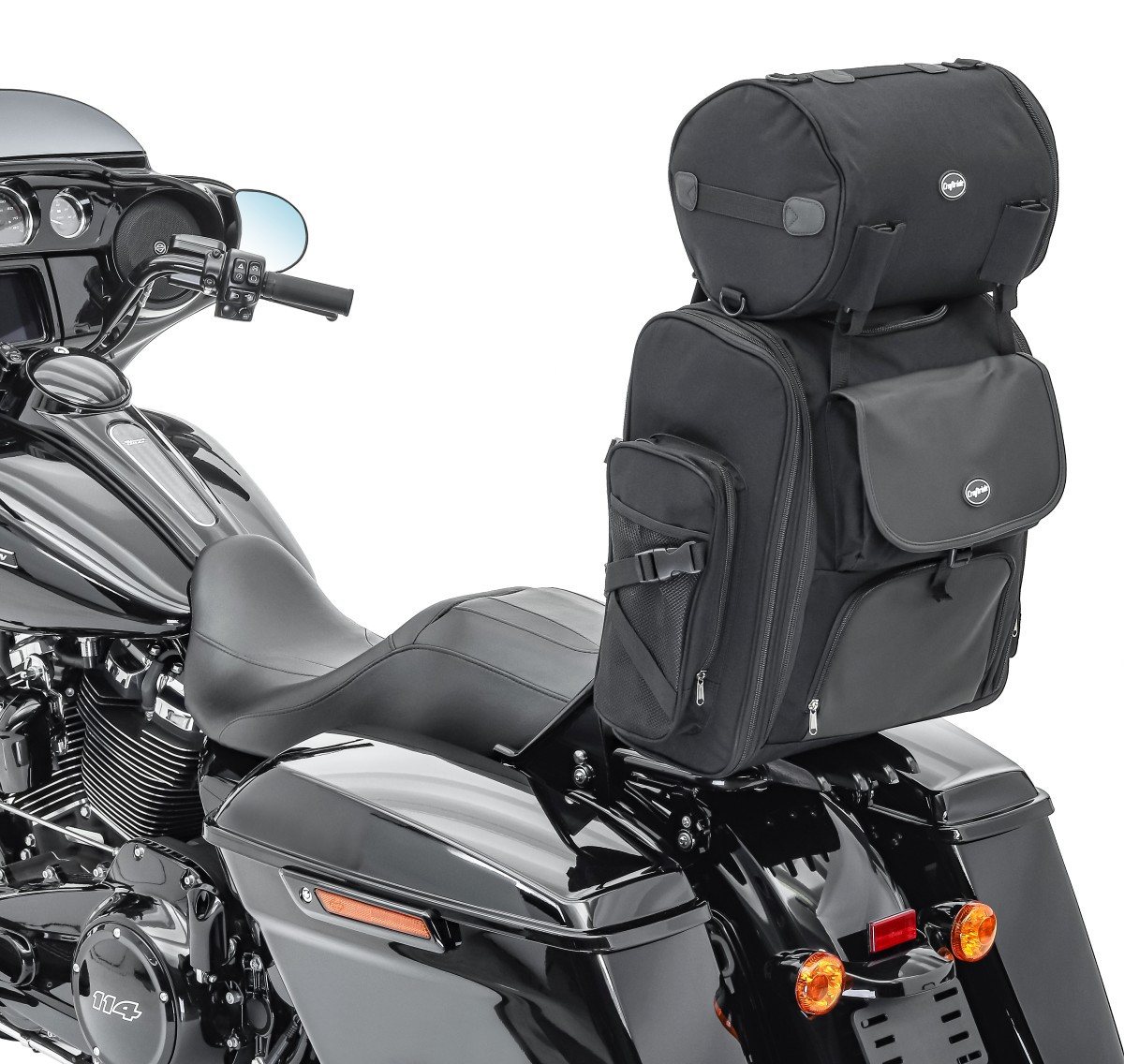 Craftride Reisetasche Sissybar Tasche mit Gepäckrolle für Chopper # SXL Hecktasche