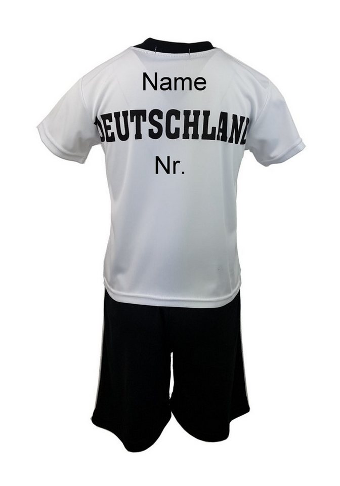 Hessis Fußballtrikot Personalisiertes Kinder Fußball Fan Set Deutschland 26 JS882.Perso (Set, 2-tlg., T-Shirt mit Shorts) für Kinder