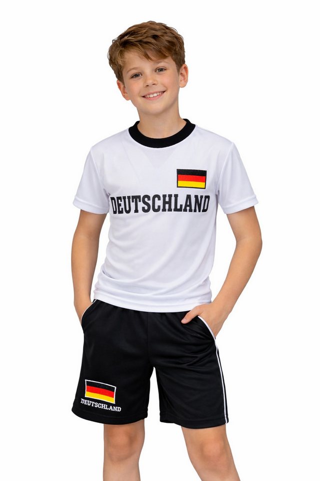 Hessis Fußballtrikot Personalisiertes Kinder Fußball Fan Set Deutschland 26 JS882.Perso (Set, 2-tlg., T-Shirt mit Shorts) für Kinder Bild 2