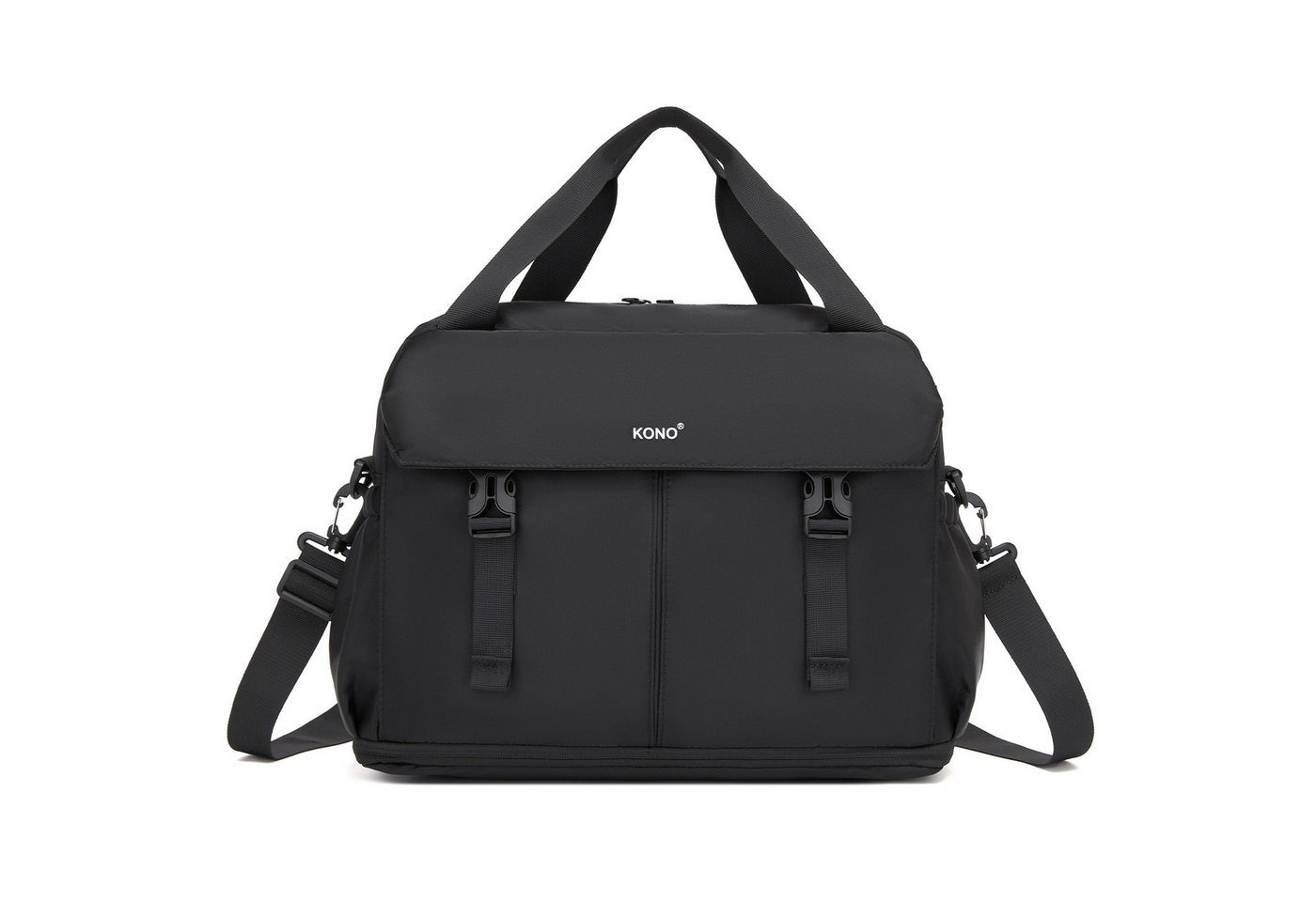 KONO Reisetasche Handgepäck 40×30×20cm mit Schuhfach & Nassfach, erweiterbar auf H42cm Bild 3