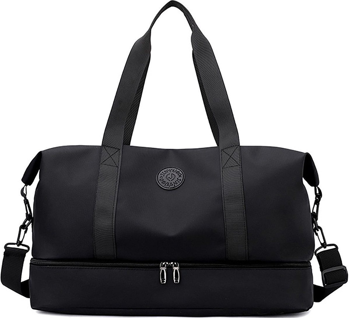 OYLCDI Reisetasche Sporttasche Fitnesstasche,Große Umhängetasche mit Schuhfach&Nassfach (50L), Verstellbare Schultergurt, für Yoga, Schwimmen, Tourismus, Fitness Bild 4