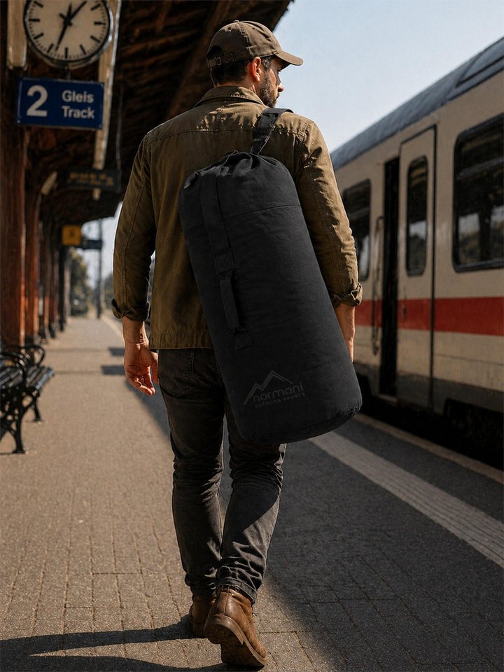 normani Packsack US Canvas-Seesack 100 l Classic Sea II, Duffle Bag US Seesack Canvas-Reisetasche Seemannssack Marinesack Bild 2