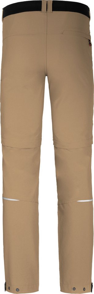 Bergson Outdoorhose FROSLEV Bermuda Zipp-Off Herren Wanderhose, recycelt, elastisch, 7 Taschen, Normalgrößen, beige Bild 5