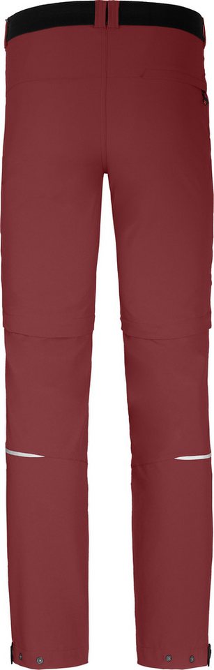 Bergson Outdoorhose FROSLEV Bermuda Zipp-Off Herren Wanderhose, recycelt, elastisch, 7 Taschen, Normalgrößen, rot Bild 3