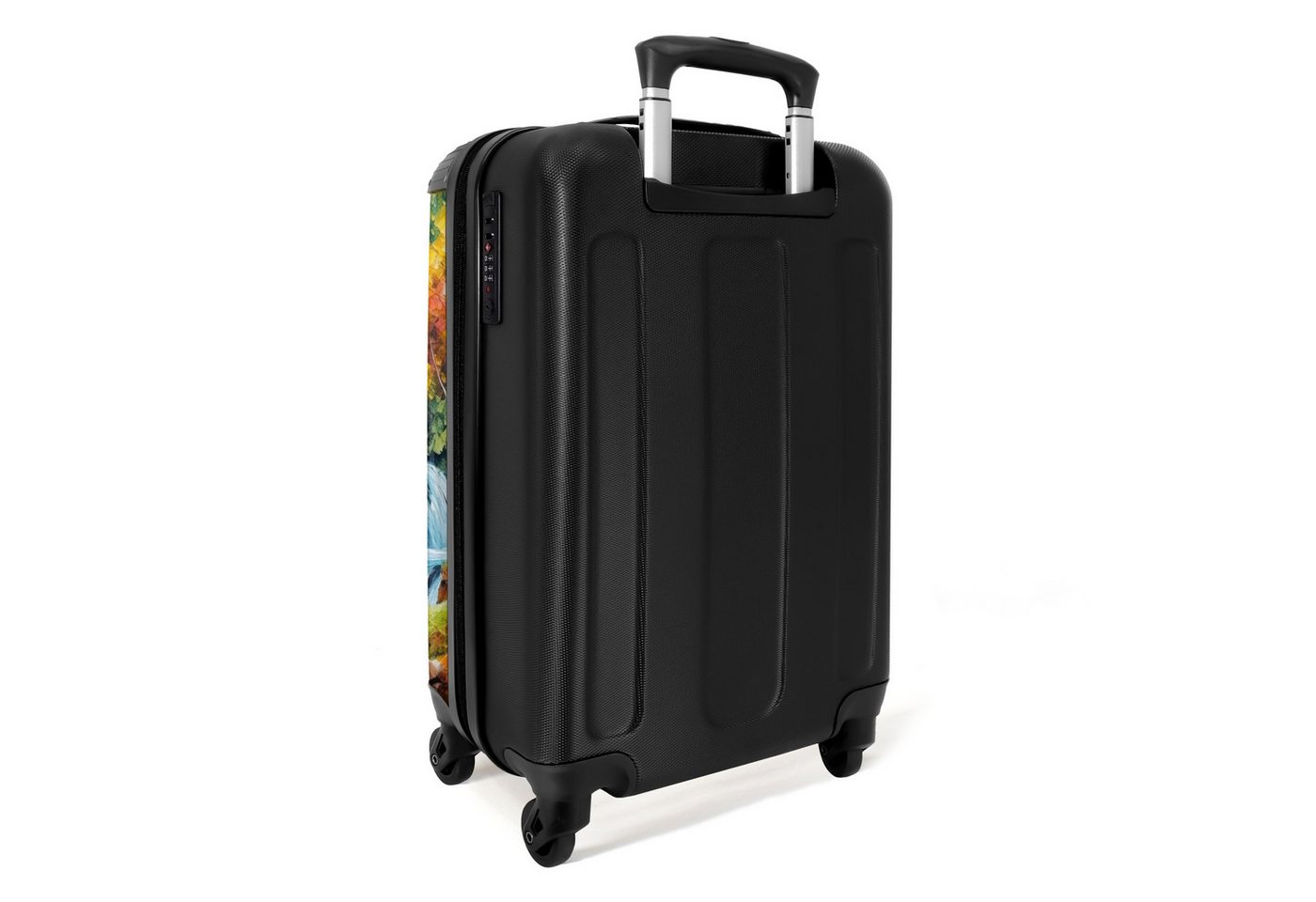 NoBoringSuitcases.com© Hartschalen-Trolley Landschaft - Malerei - Zuhause - Kunst - Herbst 55x35x20cm, 4 Rollen, Reisetasche mit Rollen, Koffer Handgepäck Flugzeug Bild 5