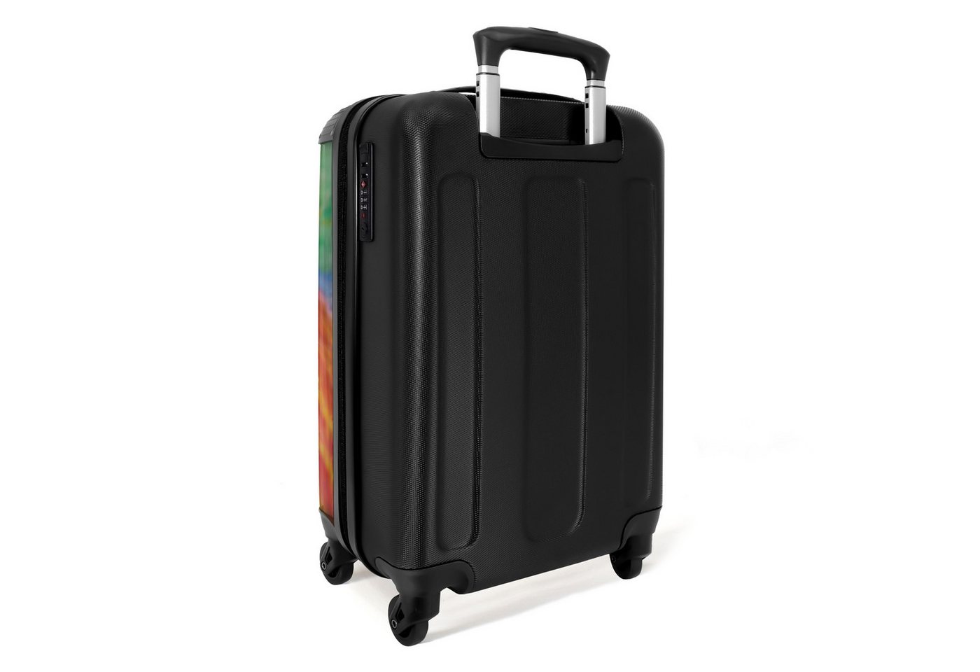 NoBoringSuitcases.com© Hartschalen-Trolley Porträt eines Löwen in bunter Ölfarbe 55x35x20cm, 4 Rollen, Reisetasche mit Rollen, Koffer Handgepäck Flugzeug Bild 5