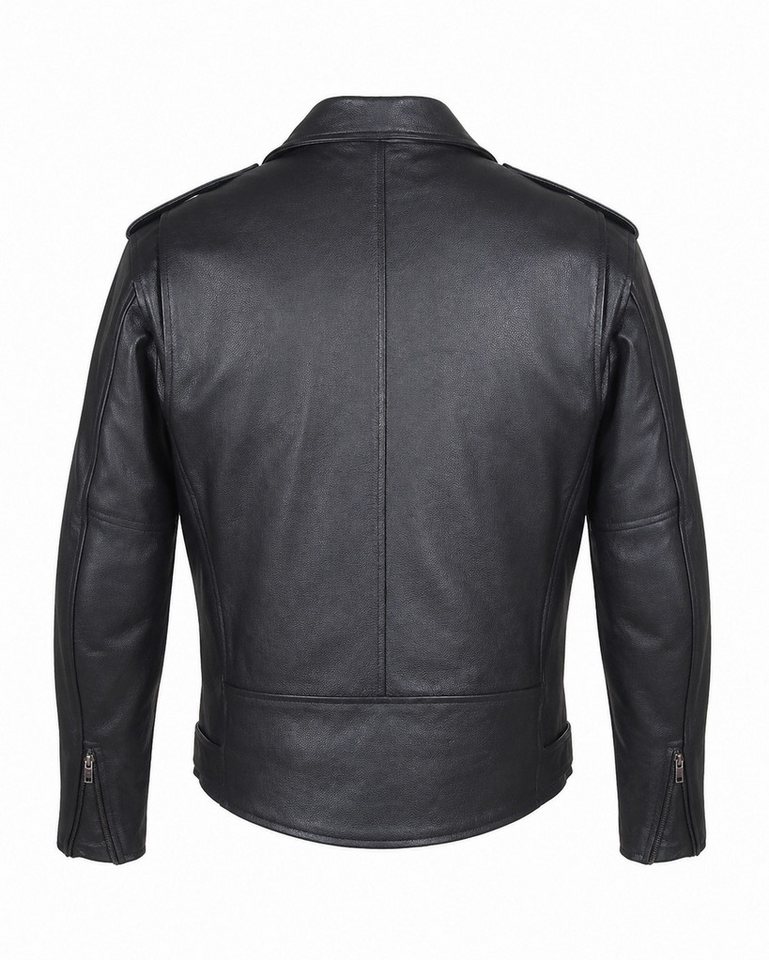 roleff Motorradjacke RO666 - Chopper-Lederjacke im Brando-Stil inklusive Protektoren