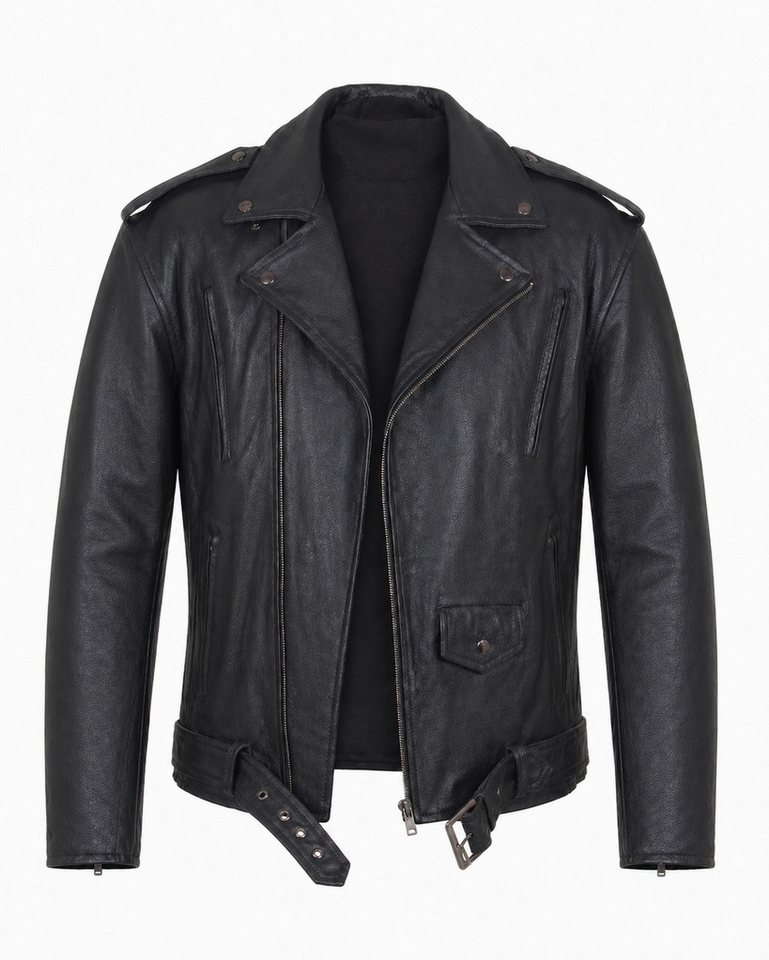 roleff Motorradjacke RO666 - Chopper-Lederjacke im Brando-Stil inklusive Protektoren Bild 5