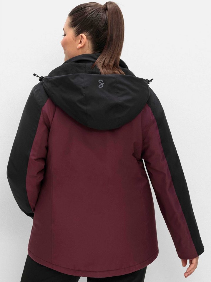 Sheego Trainingsjacke Outdoorjacke Langarm Länge ca. 76 cm Bild 3