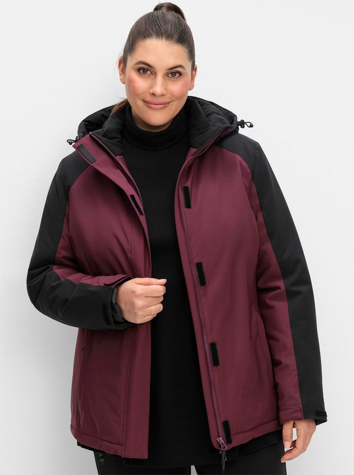 Sheego Trainingsjacke Outdoorjacke Langarm Länge ca. 76 cm Bild 4