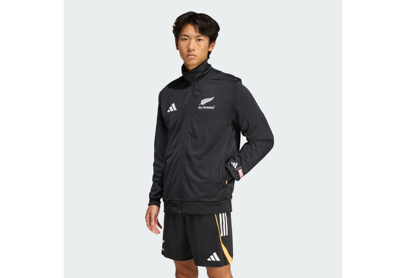 adidas Performance Trainingstop ALL BLACKS X MARVEL TRACK TOP (1-tlg)