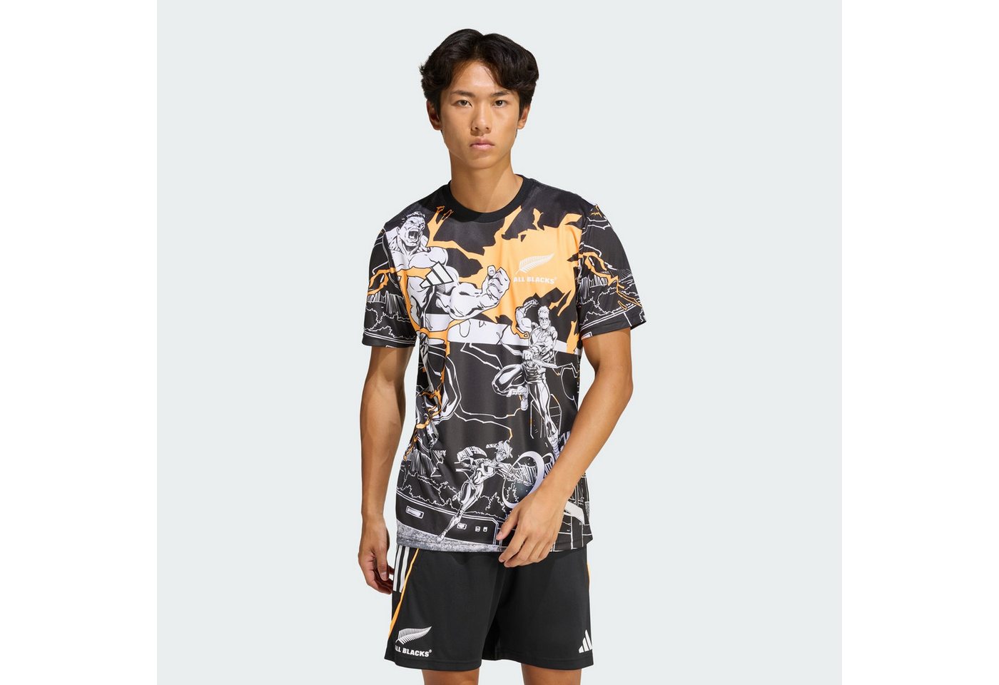 adidas Performance Rugbytrikot ALL BLACKS MARVEL CAPTAINS RUN JERSEY (1-tlg)