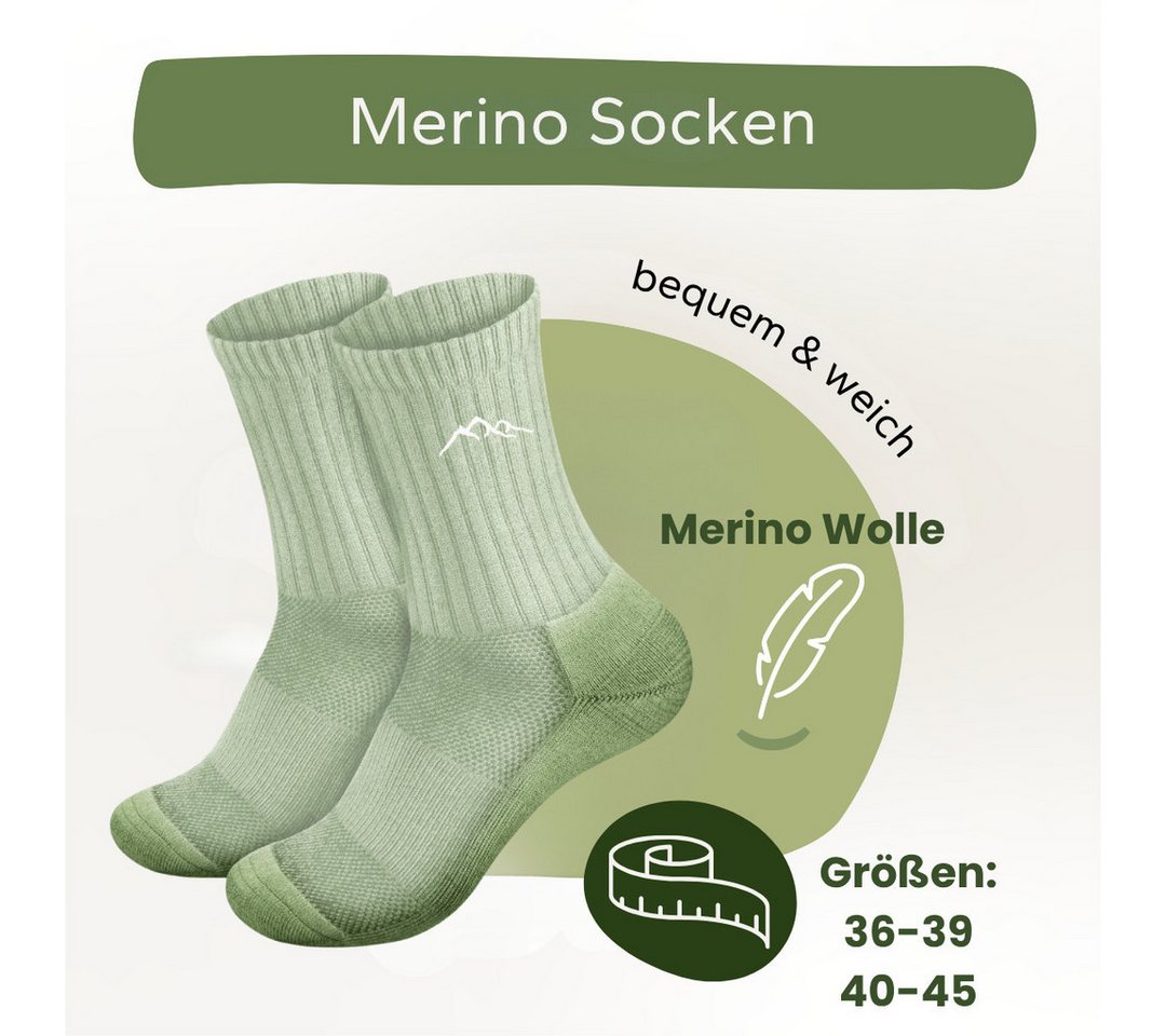 Gipfelgaudi Wandersocken Merino Socken, Unisex Socken, Gepolsterte Ferse, schnelltrocknend Bild 2