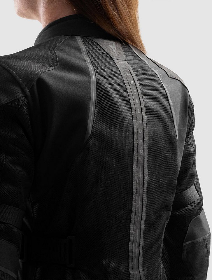Rebelhorn Motorradjacke Scandal 3 Damen Motorrad Textiljacke Verbindungsreißverschluss,Ellenbogenprotektoren enthalten,perfori