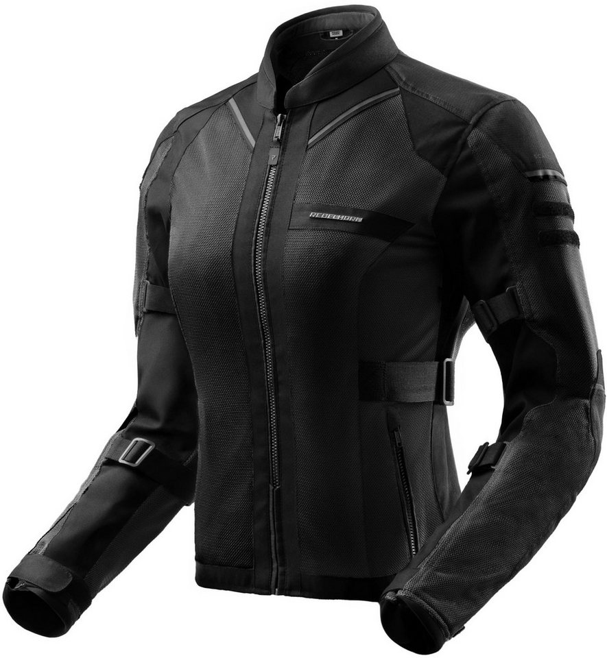 Rebelhorn Motorradjacke Scandal 3 Damen Motorrad Textiljacke Verbindungsreißverschluss,Ellenbogenprotektoren enthalten,perfori Bild 2