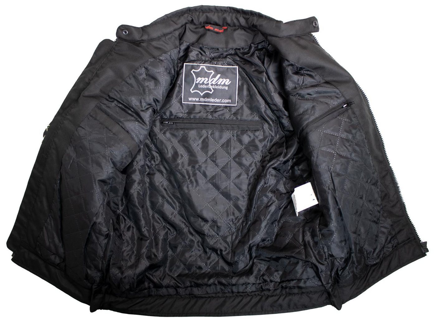 MDM Motorradjacke Herren Motorradjacke Textil Highway Stil mit Protektoren Highway Stil, 5 Protektoren, winddicht, wasserabweisend