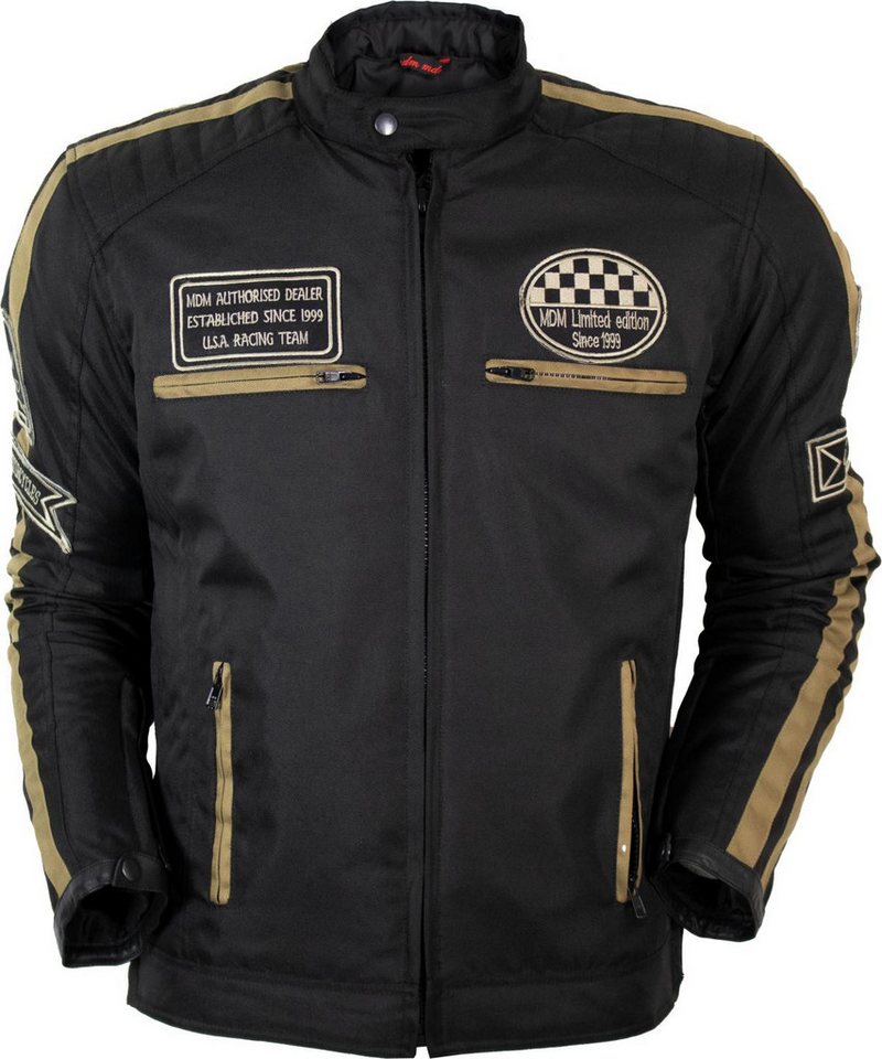 MDM Motorradjacke Herren Motorradjacke Textil Highway Stil mit Protektoren Highway Stil, 5 Protektoren, winddicht, wasserabweisend Bild 5