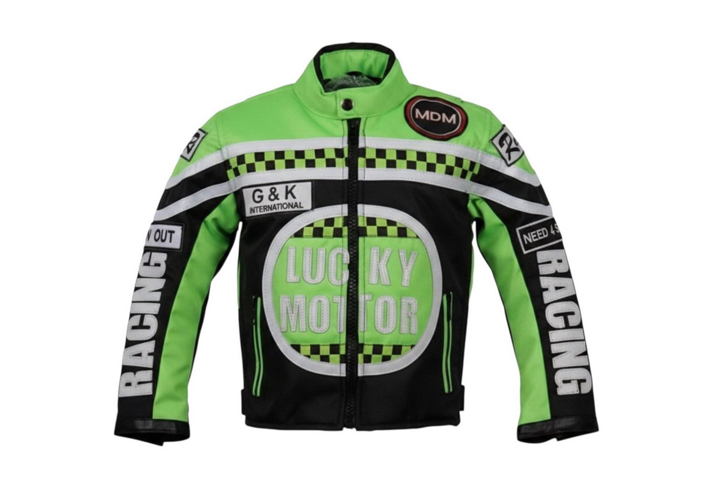 MDM Motorradjacke Kinder Motorradjacke Racing Stil mit Protektoren (Kinder Motorradjacke im Racing Stil mit Protektoren) Kinder Motorradjacke im Racing Stil, 500D Textil Bild 4