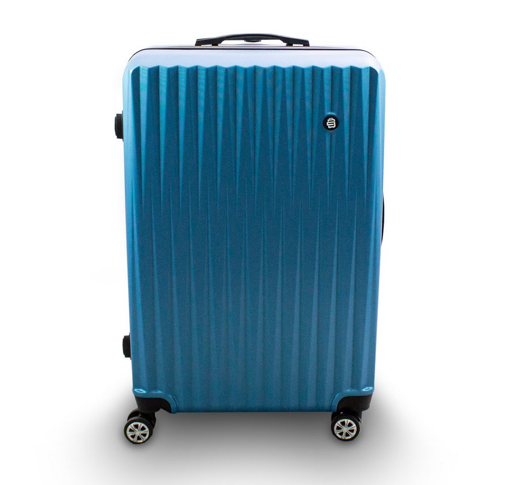 Barut Hartschalen-Trolley Barut Reisekoffer XL Modell General Blau, 4 Rollen
