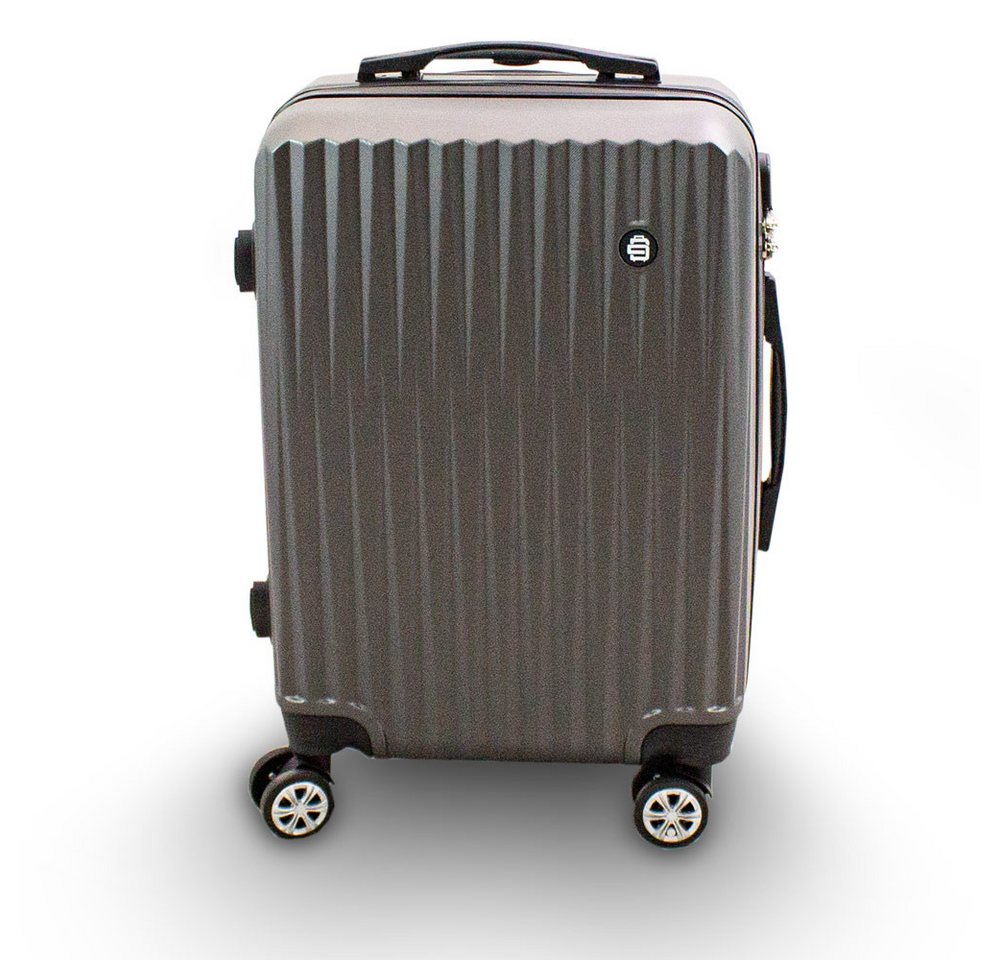Barut Hartschalen-Trolley Barut Reisekoffer M Modell General Grau, 4 Rollen