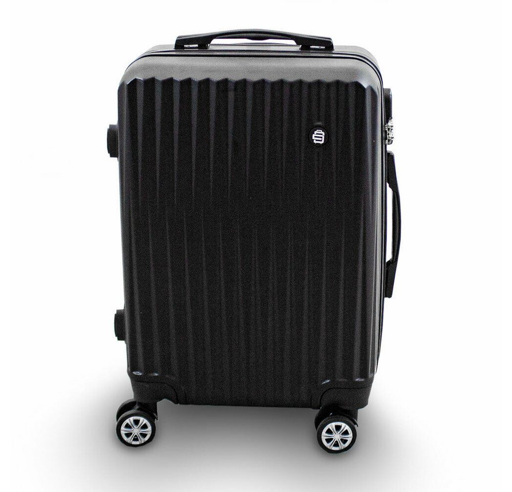 Barut Hartschalen-Trolley Barut Reisekoffer M Modell General Schwarz, 4 Rollen