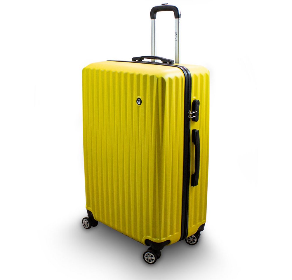 Barut Hartschalen-Trolley Barut Reisekoffer XL Modell General Gelb, 4 Rollen