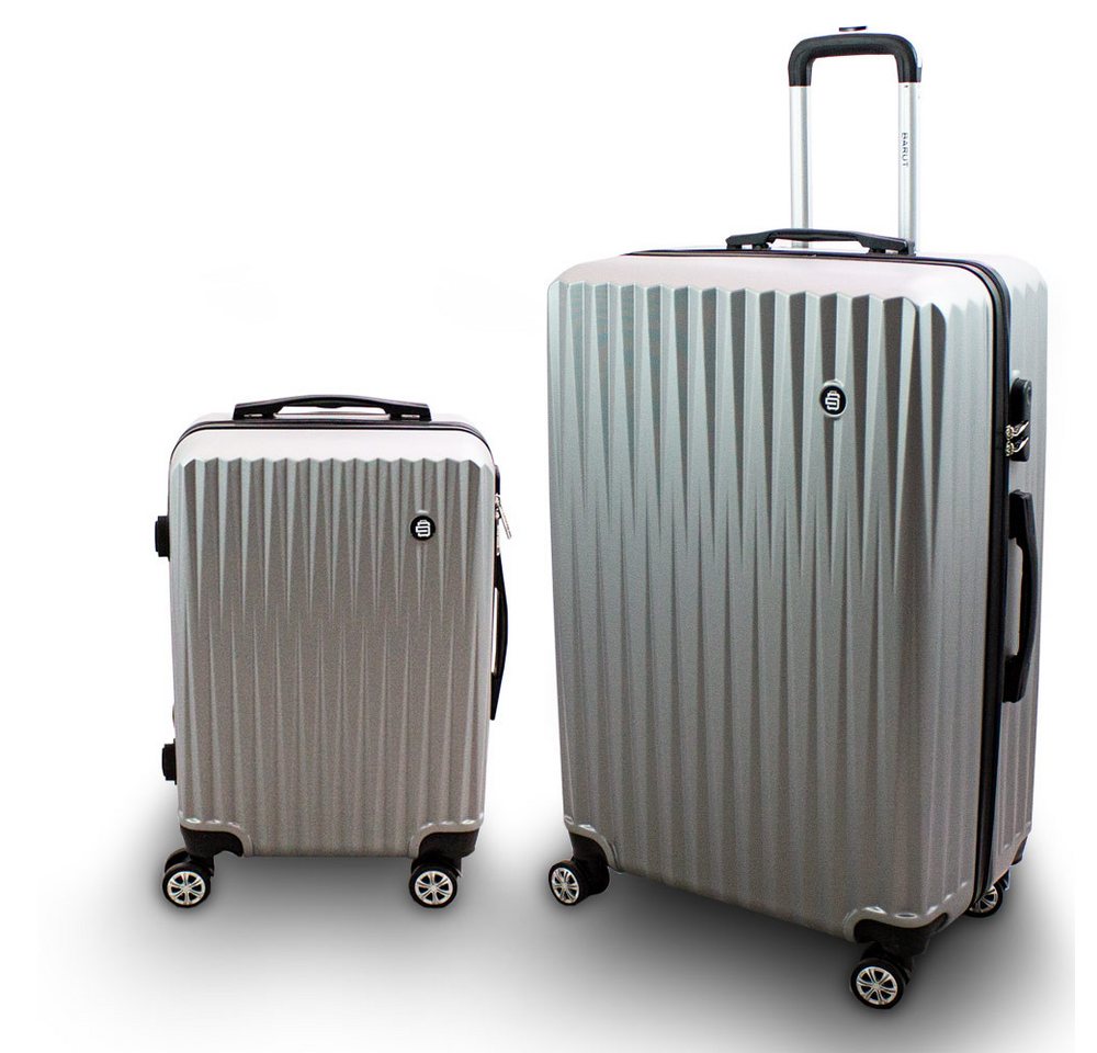 Barut Trolleyset Barut Reisekofferset 2-teilig M + XL Modell General Silber, 4 Rollen, (Set, 2 tlg., MS-17296) Bild 4