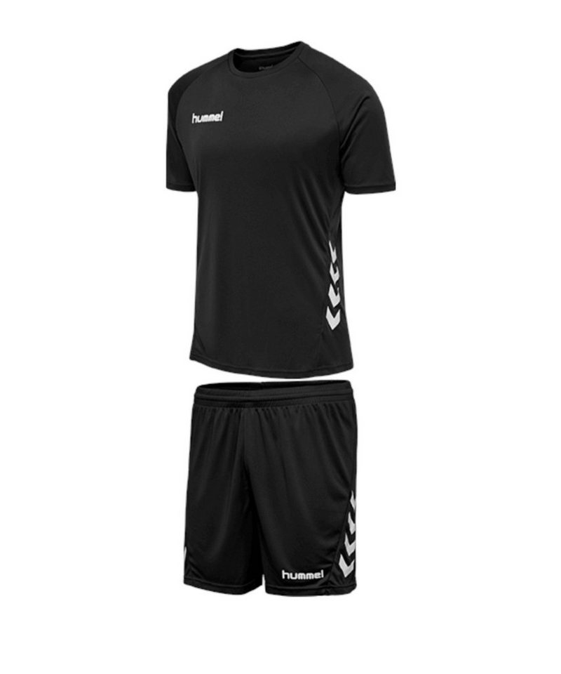 hummel Fußballtrikot Hummel Core Cotton Trikot Set Weiß Teamsport