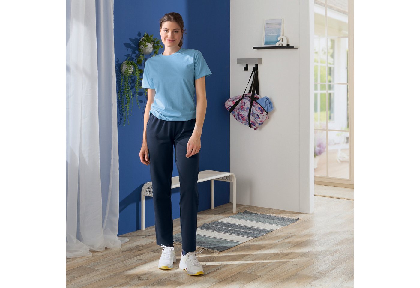 Erwin Müller Freizeitanzug Damen-Freizeithose, lang, Uni Bild 3