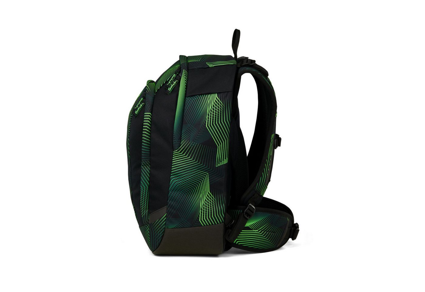 Satch Schulranzen Schulrucksack AIR Seismic Green (1 Stück), Schulranzen, ergonomisch, Laptop-Fach, Your-Size-System Bild 5