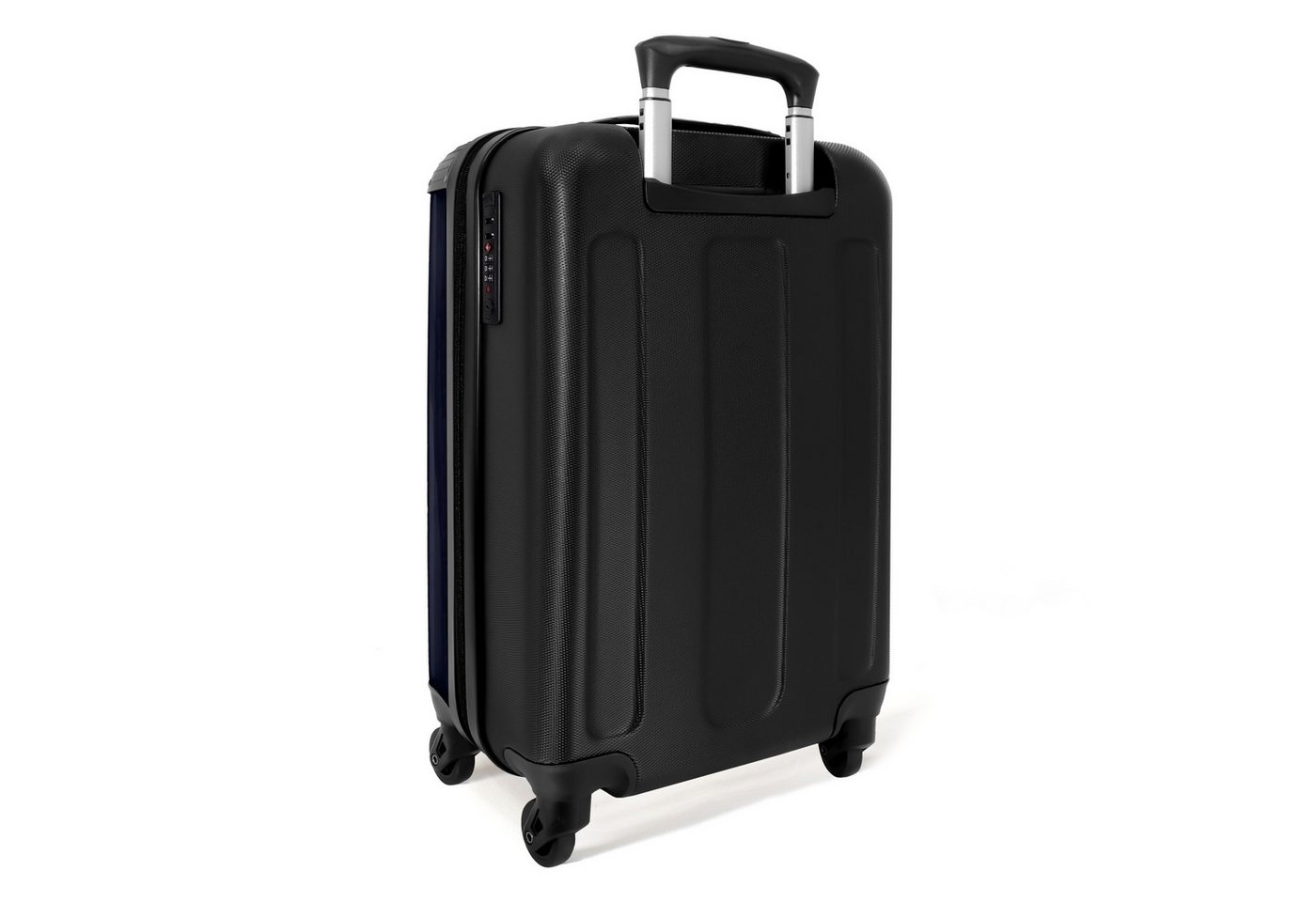 NoBoringSuitcases.com© Hartschalen-Trolley Weltkarte - Bunt - Graffiti 55x35x20cm, 4 Rollen, Reisetasche mit Rollen, Koffer Handgepäck Flugzeug Bild 3