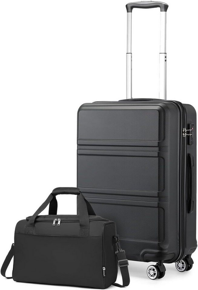 KONO Kofferset 2-teiliges Reiseset: Trolley-Koffer 52 cm Höhe+ Handtasche 25 cm Höhe, (2 tlg) Bild 2