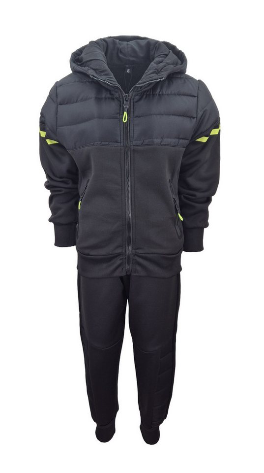 Hessis Jogginganzug Freizeitanzug JF372 (Set, 2-tlg., Jacke mit Jogginghose), für Jungen Stylisch mit Reißverschlusstaschen Bild 2