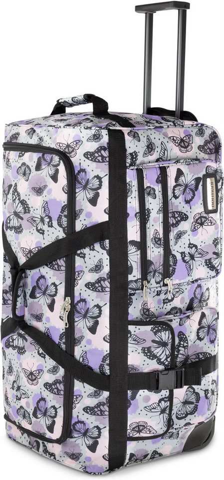 normani Reisetasche Trolley Reisetasche 100 Liter mit 2 Rädern, Trolley mit robusten Rollen und geräumigem Hauptfach