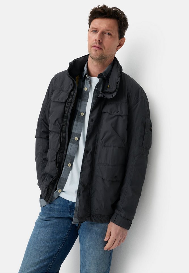 camel active Outdoorjacke mit Roll-up Kapuze Langarm