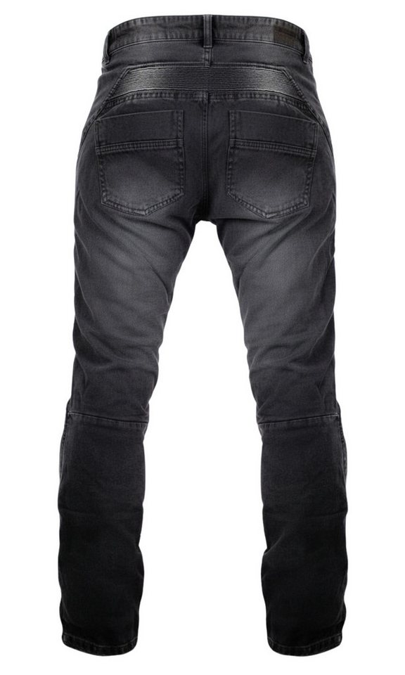 MDM Motorradhose Motorradhose Herren Motorradjeans Grau mit Protektoren, Aramid Motorradjeans Herren mit Aramid Verstärkung Bild 2
