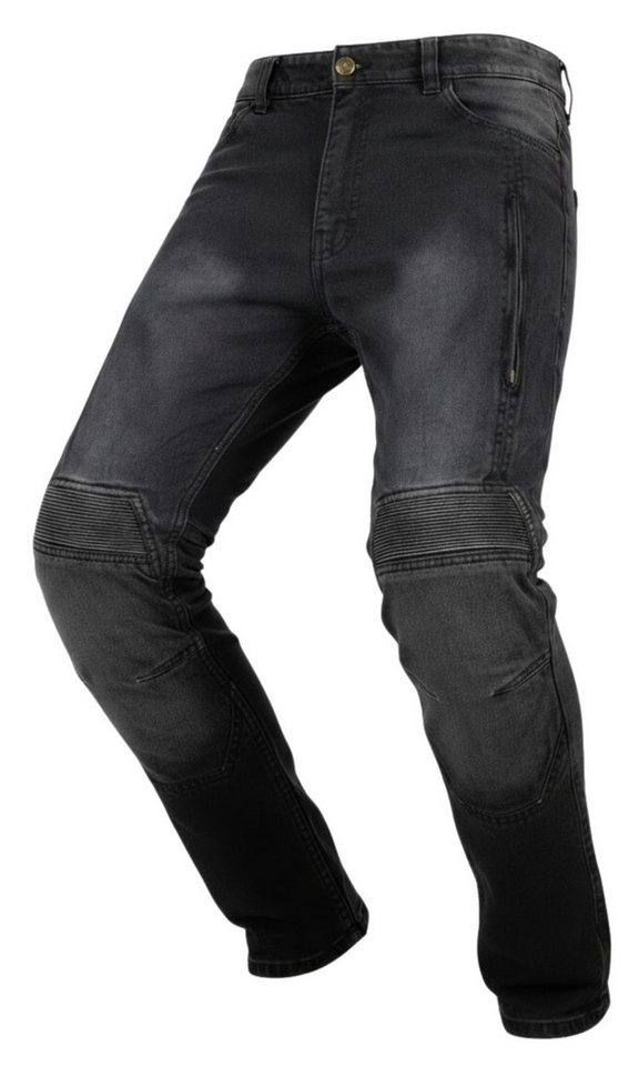 MDM Motorradhose Motorradhose Herren Motorradjeans Grau mit Protektoren, Aramid Motorradjeans Herren mit Aramid Verstärkung Bild 4