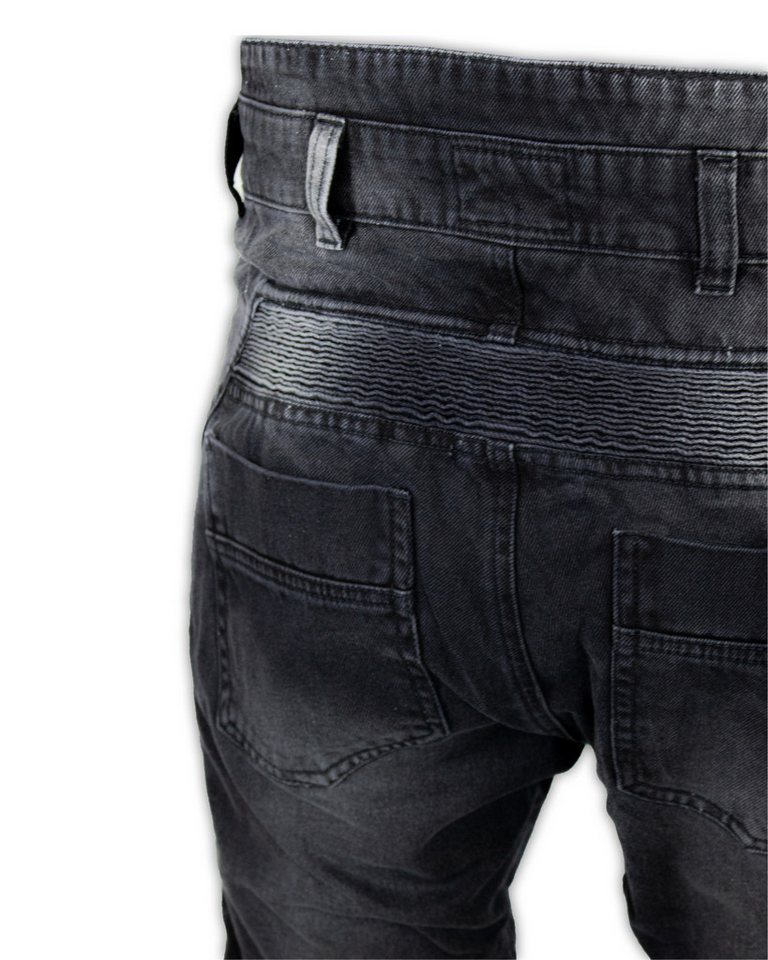 MDM Motorradhose Motorradhose Herren Motorradjeans Grau mit Protektoren, Aramid Motorradjeans Herren mit Aramid Verstärkung Bild 5