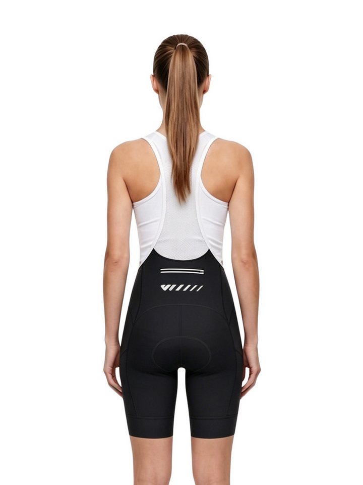 Wulibike Fahrradhose Damen Trägerhose Radhose 3 Taschen Reflektierend (1-tlg) Weibliche Passform mit komfortablem 3D-Sitzpolster Bild 2