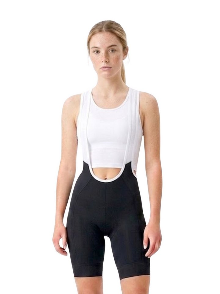 Wulibike Fahrradhose Damen Trägerhose Radhose 3 Taschen Reflektierend (1-tlg) Weibliche Passform mit komfortablem 3D-Sitzpolster Bild 3