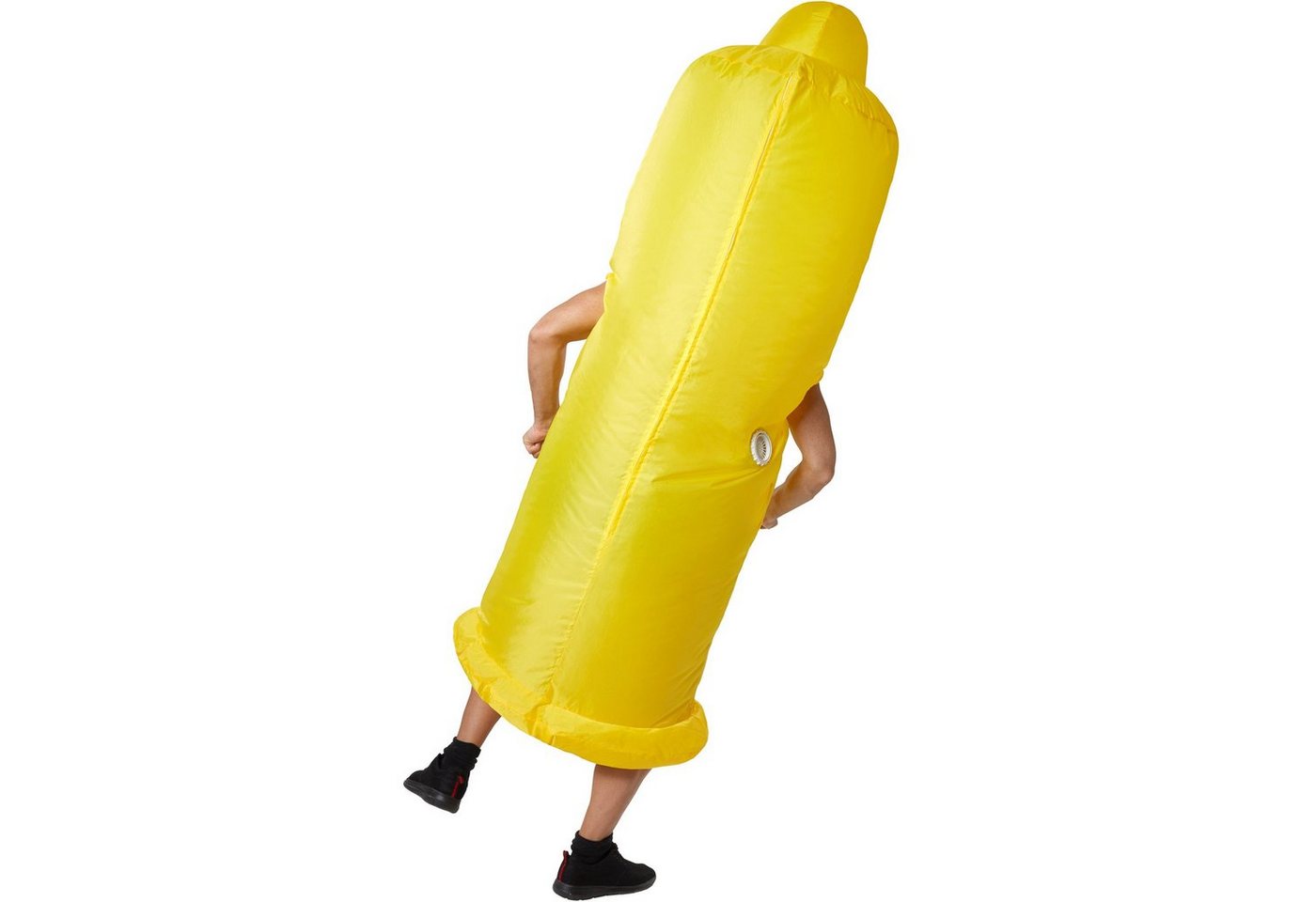 dressforfun Kostüm Selbstaufblasbares Kostüm Kondom, Anzug mit Aufschrift „Mister Safety Bild 2