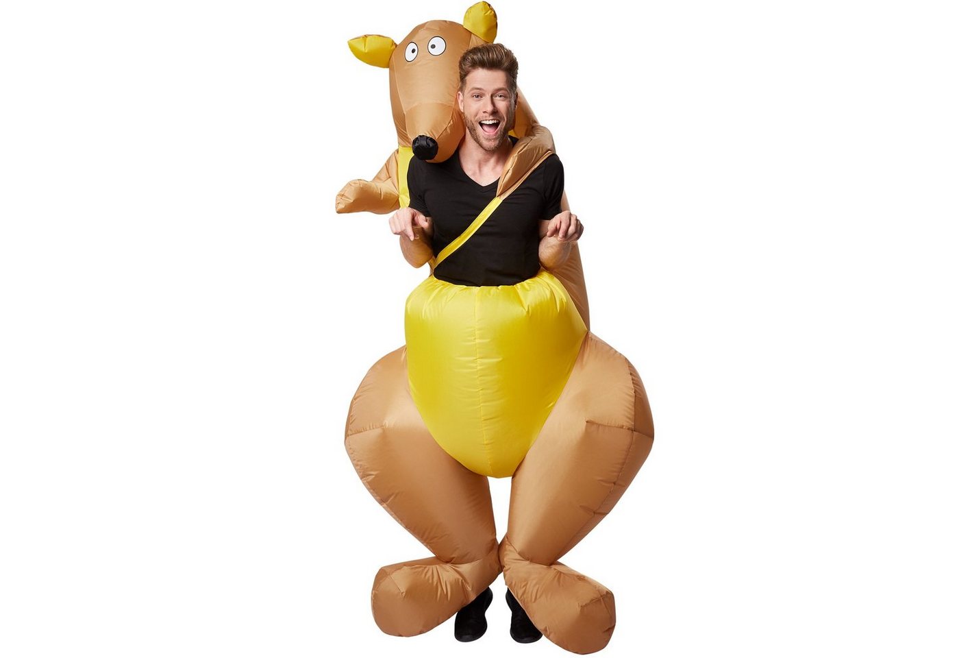 dressforfun Kostüm Aufblasanzug/Luftverkleidung, in der Farbe braun, Gr. Einheitsgröße, Extrem leichtes und reißfestes Material, Langer Fetenspaß garantiert Bild 2