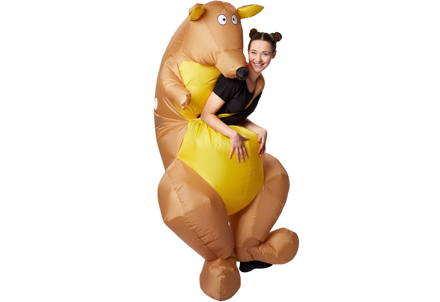 dressforfun Kostüm Aufblasanzug/Luftverkleidung, in der Farbe braun, Gr. Einheitsgröße, Extrem leichtes und reißfestes Material, Langer Fetenspaß garantiert Bild 4