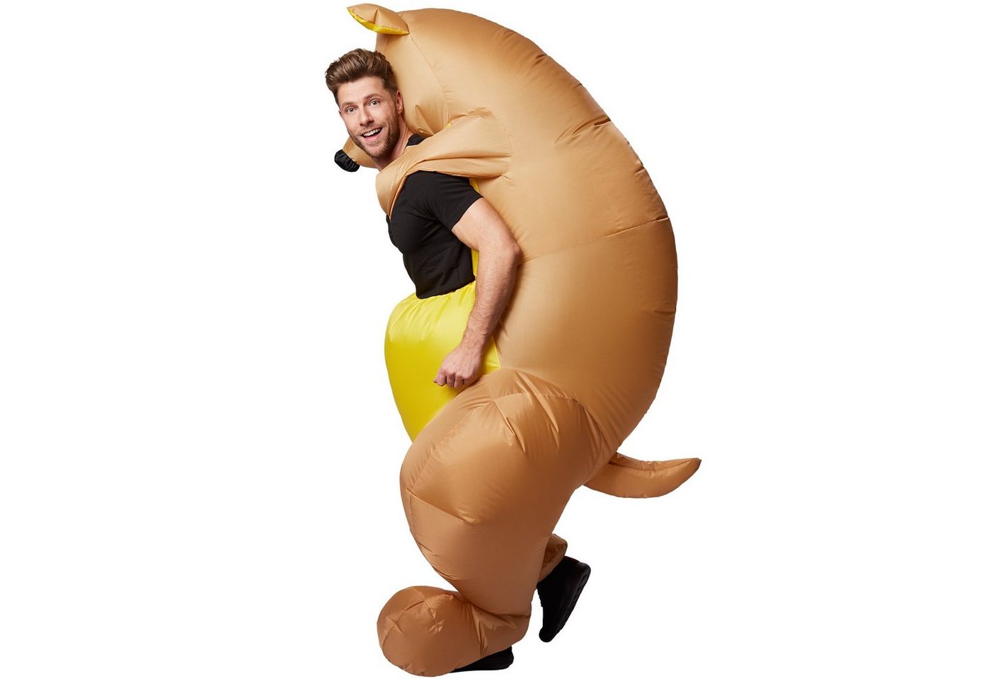 dressforfun Kostüm Aufblasanzug/Luftverkleidung, in der Farbe braun, Gr. Einheitsgröße, Extrem leichtes und reißfestes Material, Langer Fetenspaß garantiert Bild 5