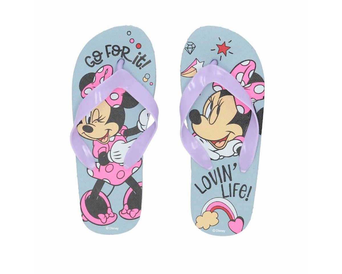 Disney Minnie Mouse Minnie Mouse Bade-Sandalen Flip-Flops Badeschlappen für Kinder Badesandale