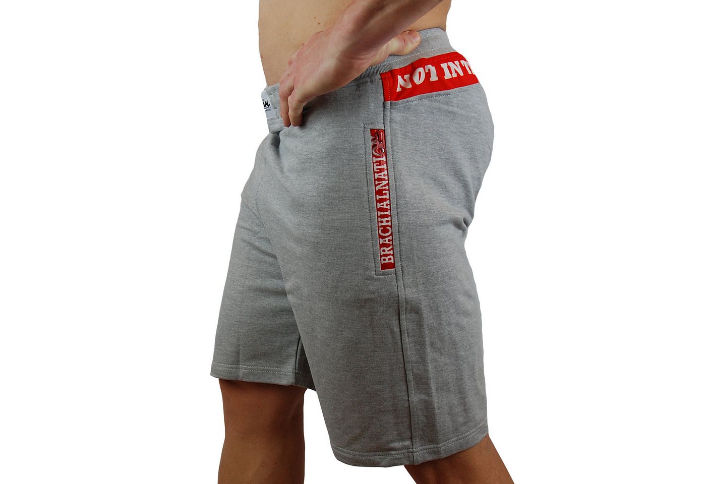 BRACHIAL THE LIFESTYLE COMPANY Trainingsshorts Brachial Short "Rude" grau Bild 3