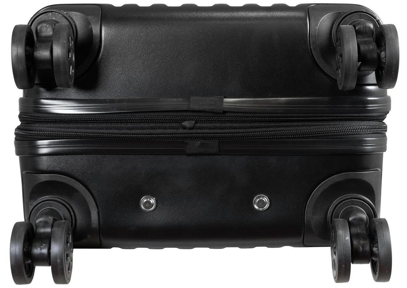 Warenhandel König Hartschalen-Trolley Portofino, 4 Rollen, Hartschale, Dehnfalte für mehr Volumen, einheitliche Farbgestaltung